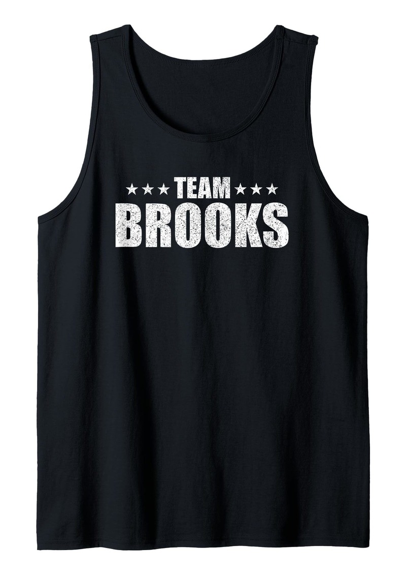 Brooks Surname Family Birthday Brooks Lastname Couple Tank Top