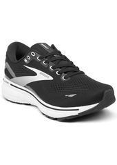 Brooks Women's Ghost 15 Wide Width Running Sneakers from Finish Line - Black, Platinum