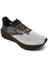 Brooks Women's Launch 10 Running Sneakers from Finish Line - Black, White, Violet