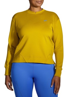 Brooks Women's Run Within Sweatshirt, XS, Yellow