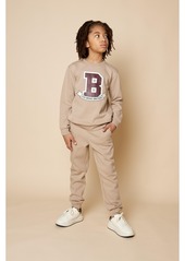 B by Brooks Brothers Big Boys Fleece Sweatpant - Sand