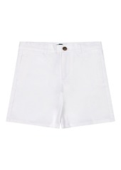 B by Brooks Brothers Big Boys Stretch Twill Chino Shorts - White