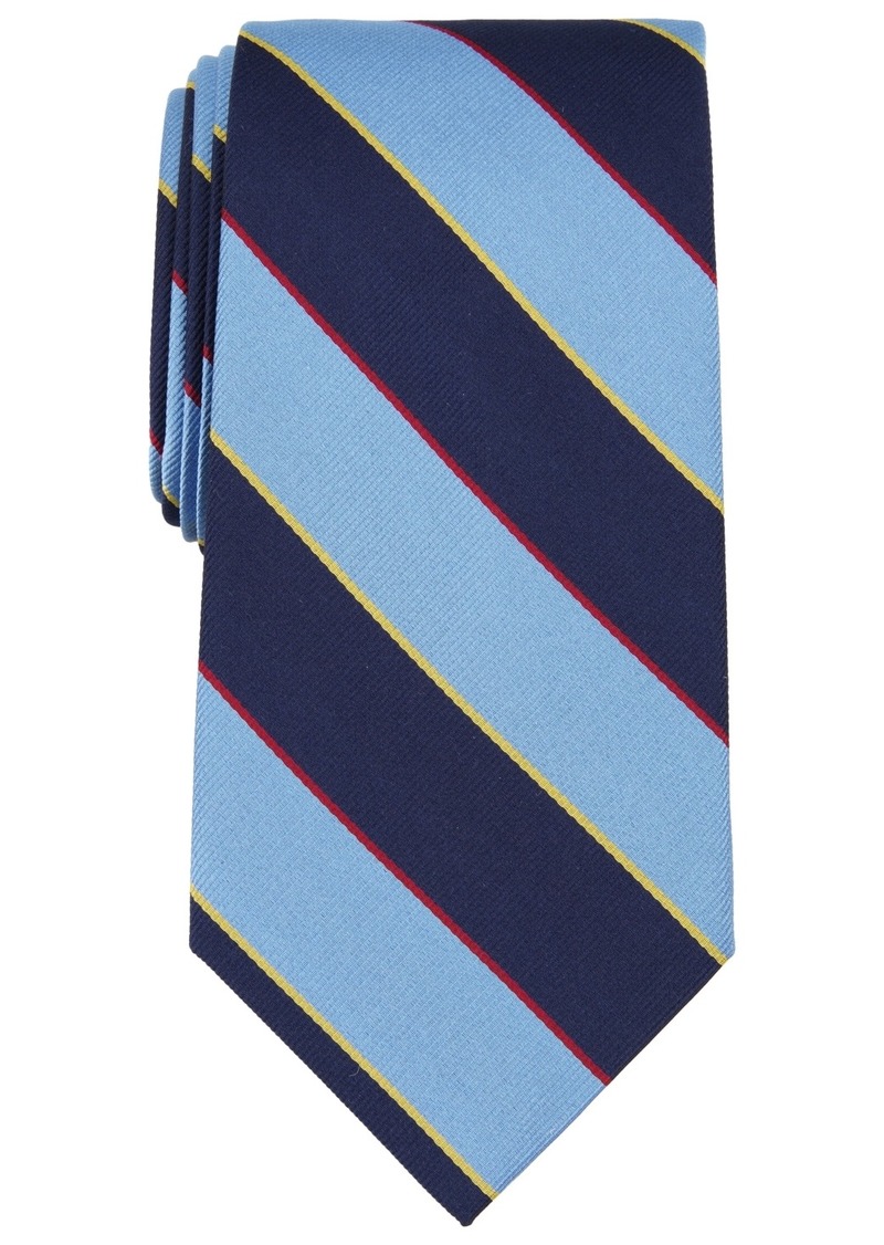 B by Brooks Brothers Men Southerland Stripe Silk Tie - Lt Blue