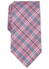 B by Brooks Brothers Men's Cole Plaid Silk Tie - Pink