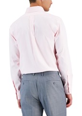 B by Brooks Brothers Men's Regular Fit Non-Iron Solid Dress Shirt - Pink