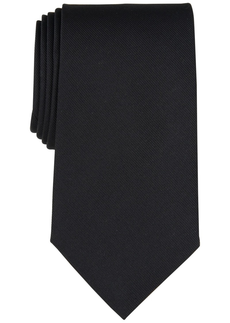 B by Brooks Brothers Men's Repp Solid Silk Ties - Black