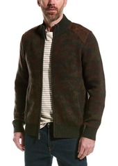 Brooks Brothers Camo Military Full Zip Wool Jacket