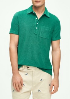 Brooks Brothers Cotton Terry Cloth Pocket Polo