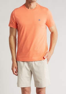 Brooks Brothers Embroidered Cotton Jersey T-Shirt in Coral Quartz at Nordstrom Rack