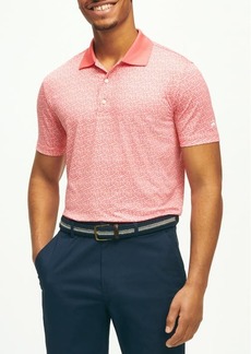 Brooks Brothers Floral Print Performance Golf Polo