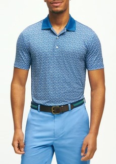 Brooks Brothers Floral Print Performance Golf Polo
