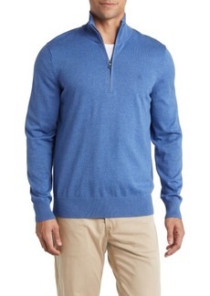 Brooks Brothers Half Zip Supima Cotton Sweater