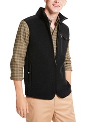 Brooks Brothers Knit Teddy Fleece Vest in Caviar at Nordstrom
