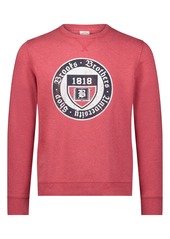 Brooks Brothers Logo Graphic Pullover Sweatshirt in Red Heather Multi at Nordstrom Rack