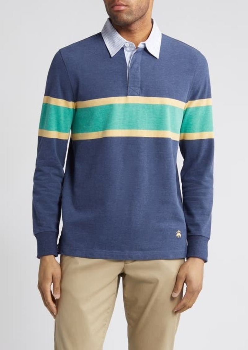 Brooks Brothers Long Sleeve Rugby Polo
