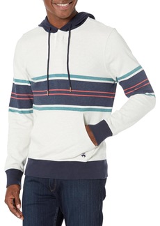 Brooks Brothers Men's Long Sleeve Chest Stripe Rugby Hoodie