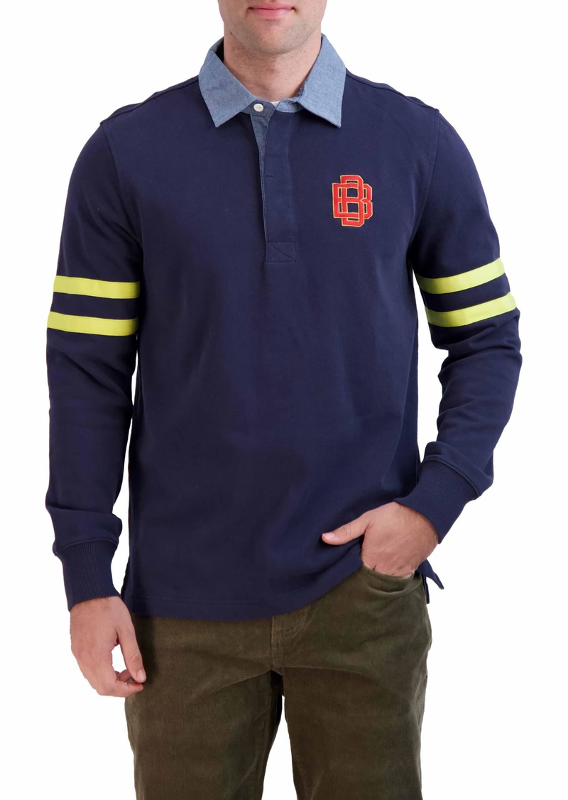 Brooks Brothers Men's Long Sleeve Emblem Rugby Shirt