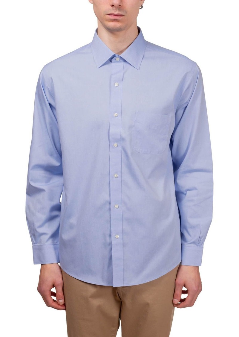 Brooks Brothers Men's Non-Iron Polo Button Down Pinpoint Regular Dress Shirt