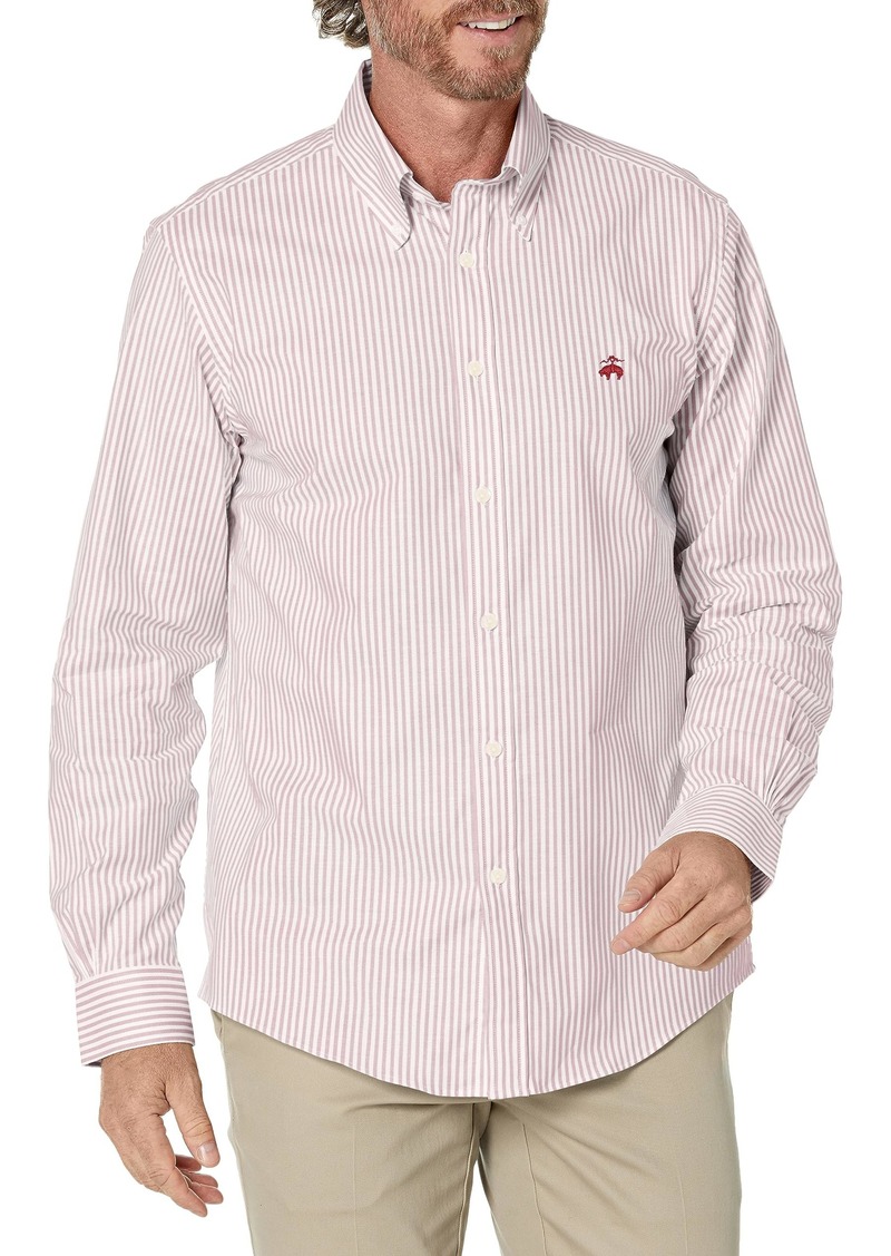 Brooks Brothers Men's Non-Iron Long Sleeve Button Down Sport Shirt