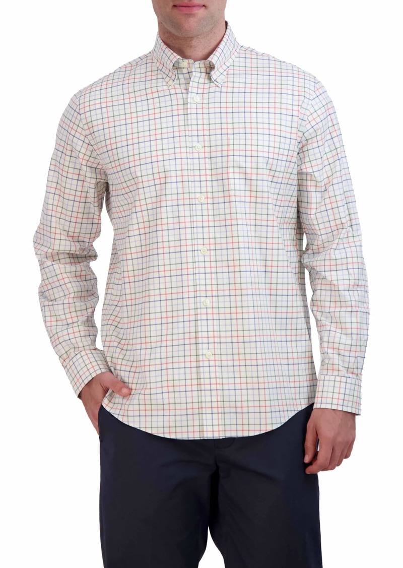 Brooks Brothers Men's Non-Iron Stretch Twill Long Sleeve Check Sport Shirt