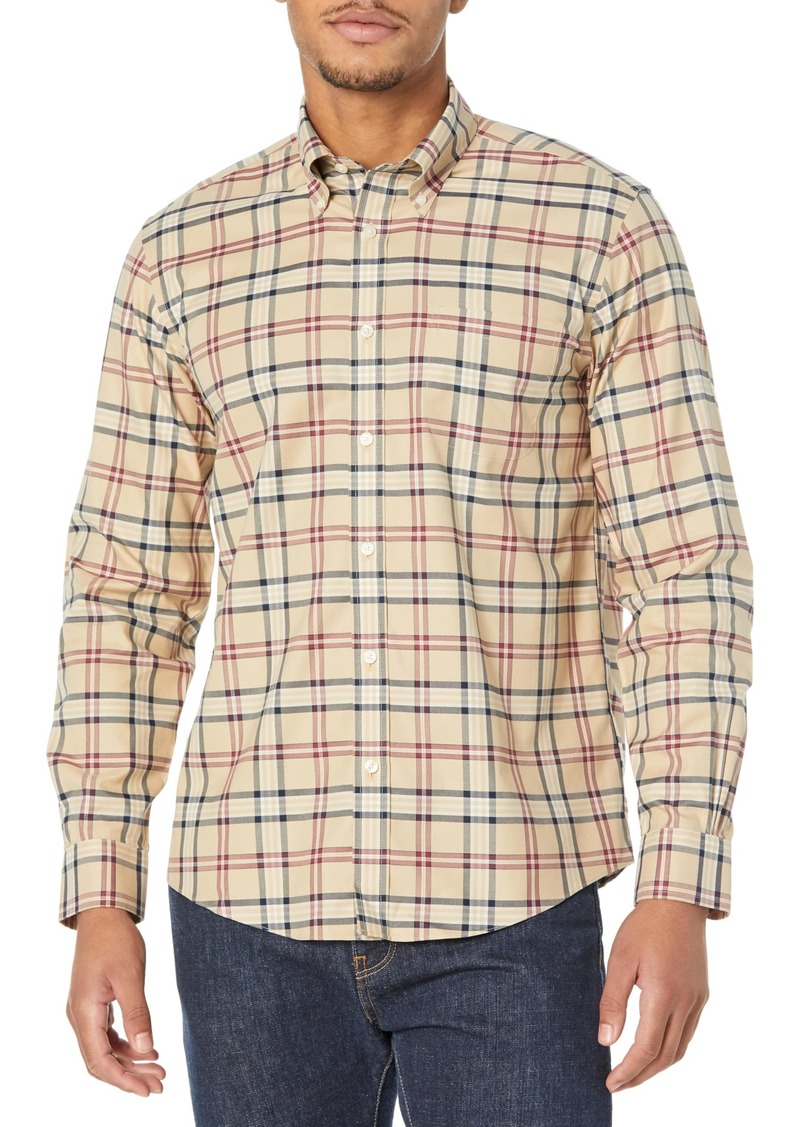 Brooks Brothers Men's Non-Iron Stretch Twill Long Sleeve Sport Shirt