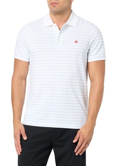 Brooks Brothers Men's Regular Fit Cotton Pique Stretch Logo Short Sleeve Polo Shirt