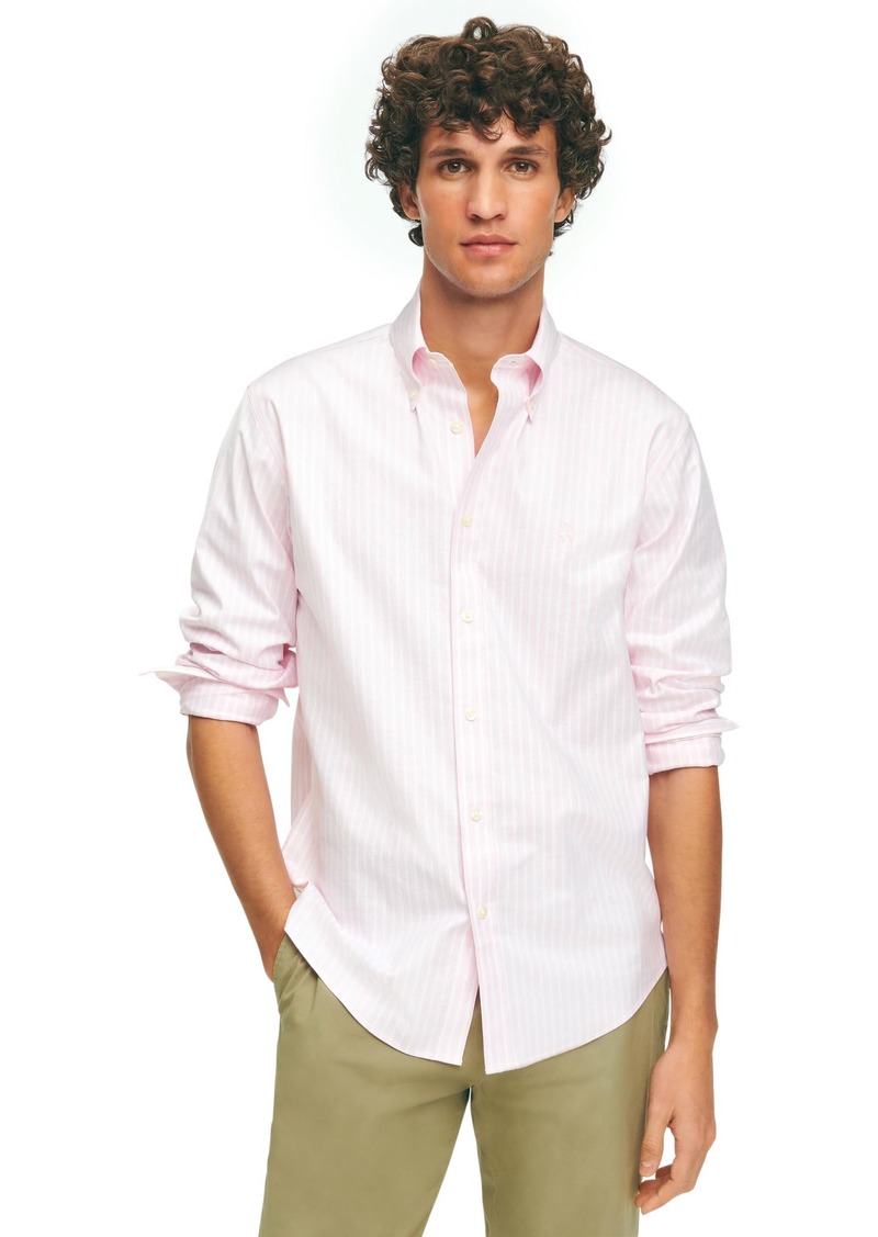 Brooks Brothers Men's Regular Fit Oxford Long Sleeve Sport Shirt