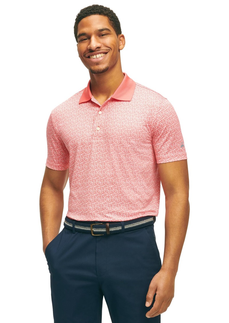 Brooks Brothers Men's Regular Fit Performance Stretch Short Sleeve Golf Polo Shirt