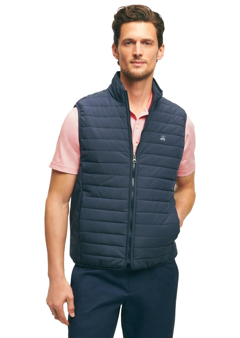 Brooks Brothers Men's Regular Fit Quilted Golf Vest