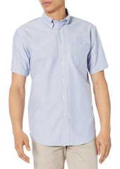 Brooks Brothers Men's Short Sleeve Button Down Original Oxford Cotton Solid Sport Shirt