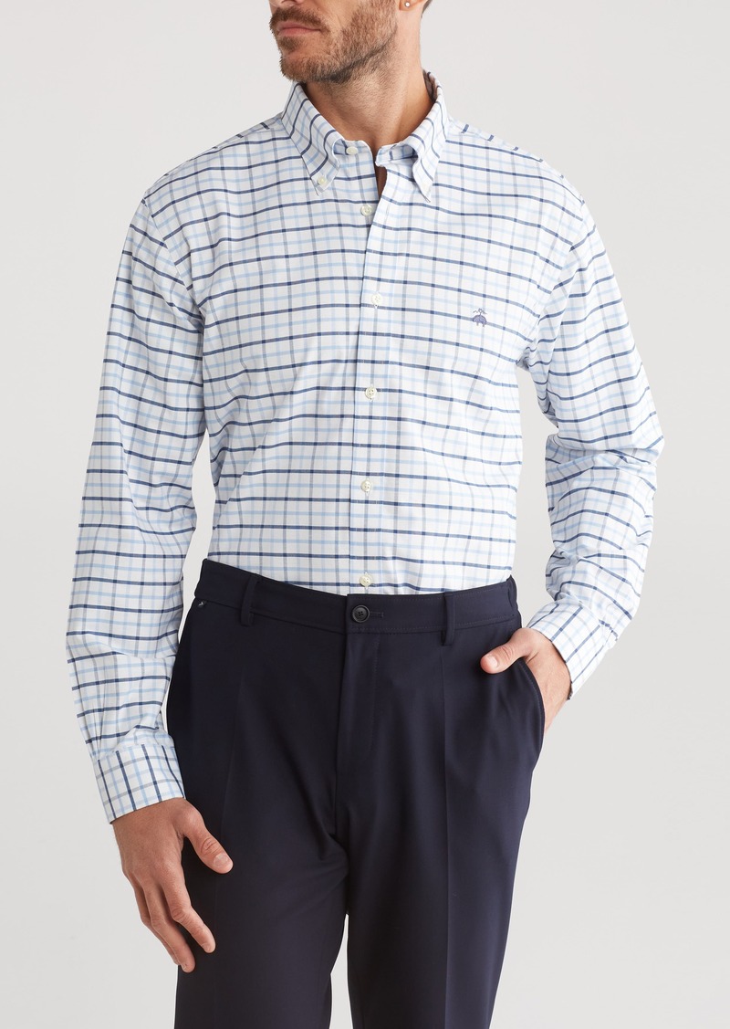 Brooks Brothers Oxford Regular Fit Button-Down Shirt in Blue Navy at Nordstrom Rack