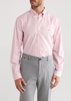 Brooks Brothers Oxford Regular Fit Button-Down Shirt in Chateau Rose at Nordstrom Rack