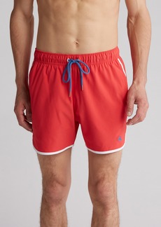 Brooks Brothers Piped Montauk Swim Shorts in Tomato Puree at Nordstrom Rack
