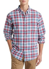 Brooks Brothers Plaid Brushed Cotton & Wool Flannel Button-Down Shirt