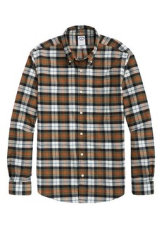 Brooks Brothers Plaid Flannel Button-Down Shirt