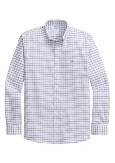 Brooks Brothers Regular Fit Grid Check Non-Iron Stretch Cotton Oxford Button-Down Shirt