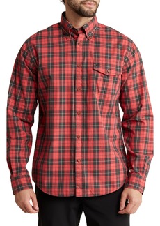 Brooks Brothers Regular Fit Plaid Twill Button-Down Shirt in Red/black Plaid at Nordstrom Rack