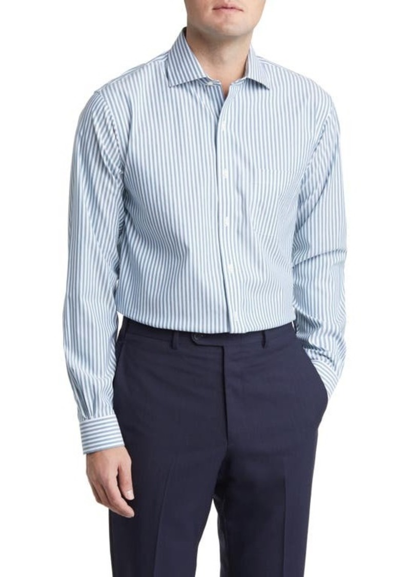Brooks Brothers Regular Fit Stripe Non-Iron Stretch Supima Cotton Button-Up Shirt