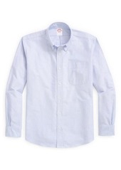 Brooks Brothers Regular Fit Stripe Oxford Cotton Button-Up Shirt