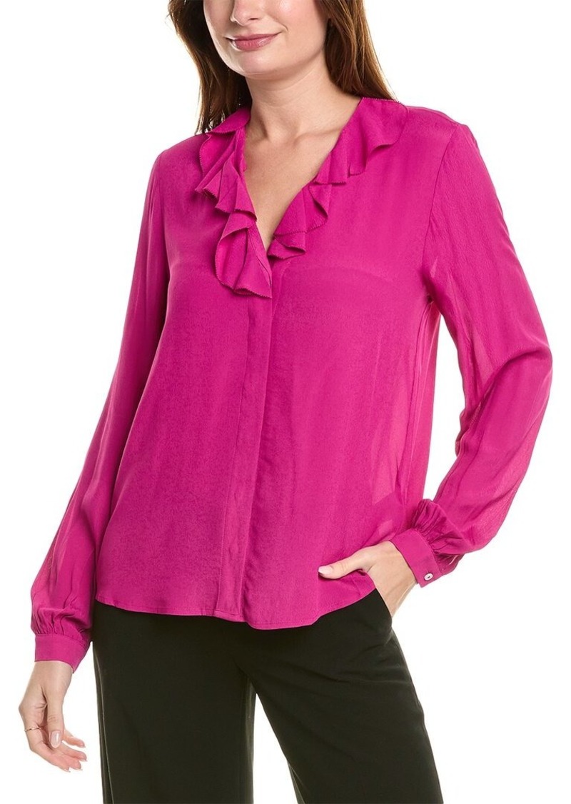 Brooks Brothers Ruffle Blouse