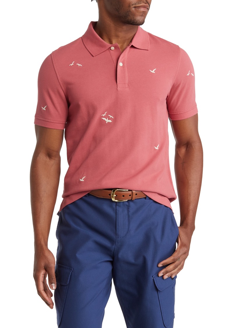 Brooks Brothers Seagull Embroidered Polo in Mauvewood at Nordstrom Rack