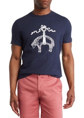 Brooks Brothers Short Sleeve Logo T-Shirt in Navy at Nordstrom Rack