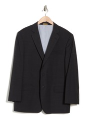 Brooks Brothers Solid Stretch Wool Blend Blazer in Charcoal at Nordstrom Rack