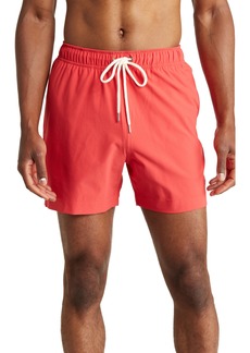 Brooks Brothers Solid Swim Trunks in Tomato Puree at Nordstrom Rack