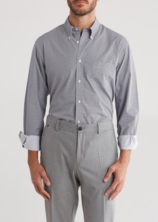 Brooks Brothers Sport Fit Geo Print Button Down Shirt in Navy Geo at Nordstrom Rack