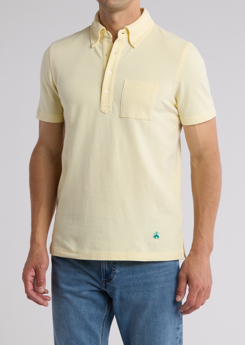 Brooks Brothers Stretch Cotton Oxford Piqué Polo in Yellow at Nordstrom Rack