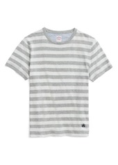 Brooks Brothers Stripe Linen & Cotton T-Shirt