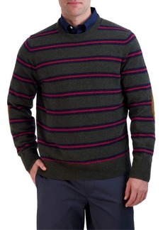 Brooks Brothers Stripe Wool Crewneck Sweater