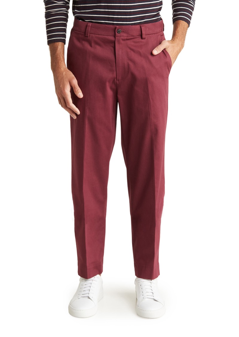 Brooks Brothers Tapered Leg Stretch Chino Pants in Windsor Wine at Nordstrom Rack