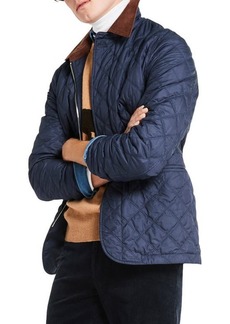 Brooks Brothers Diamond Quilted Water Resistant Walking Coat